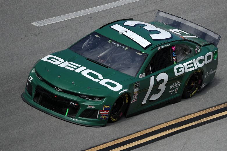 TALLADEGA, ALABAMA - OCTOBER 11: Ty Dillon, driver of the #13 GEICO Chevrolet, during practice for the Monster Energy NASCAR Cup Series 1000Bulbs.com 500 at Talladega Superspeedway on October 11, 2019 in Talladega, Alabama. (Photo by Chris Graythen/Getty Images) | Getty Images