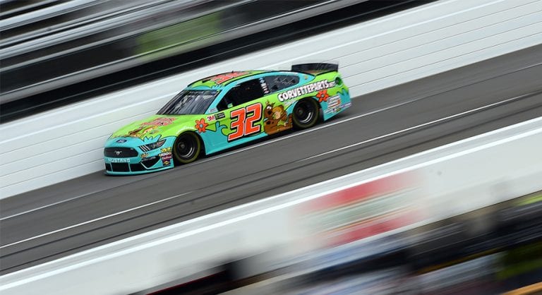 Corey LaJoie surprises fan with piece of Scooby-Doo car | NASCAR.com