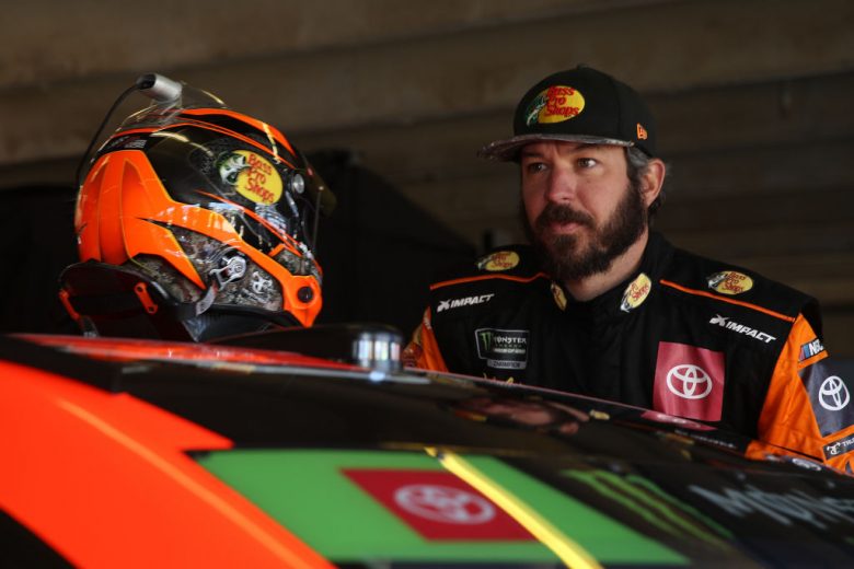 FORT WORTH, TEXAS - NOVEMBER 01: Martin Truex Jr., driver of the #19 Bass Pro Shops Toyota, stands in the garage area during practice for the Monster Energy NASCAR Cup Series AAA Texas 500 at Texas Motor Speedway on November 01, 2019 in Fort Worth, Texas. (Photo by Chris Graythen/Getty Images) | Getty Images