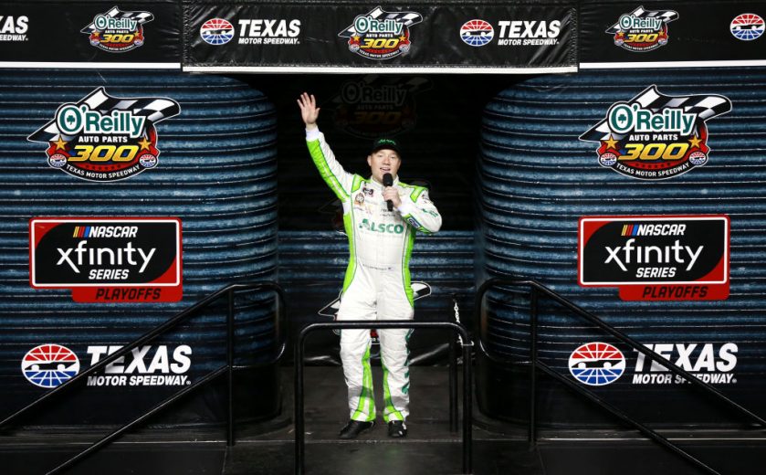 FORT WORTH, TEXAS - NOVEMBER 02: Tyler Reddick, driver of the #2 Alsco Chevrolet, is introduced prior to the NASCAR Xfinity Series O'Reilly Auto Parts 300 at Texas Motor Speedway on November 02, 2019 in Fort Worth, Texas. (Photo by Sean Gardner/Getty Images) | Getty Images