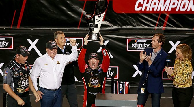Featured image for Reddick wins Xfinity race at Miami, locks up second championship