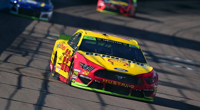 Joey Logano, Denny Hamlin divide stage wins in Phoenix playoff race