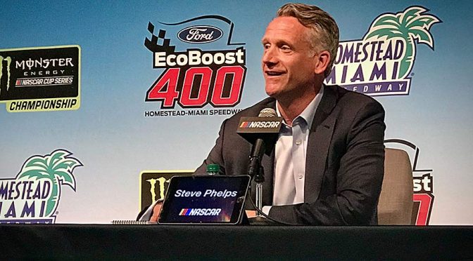 Featured image for Steve Phelps encouraged by positive signs at end of first season as NASCAR President