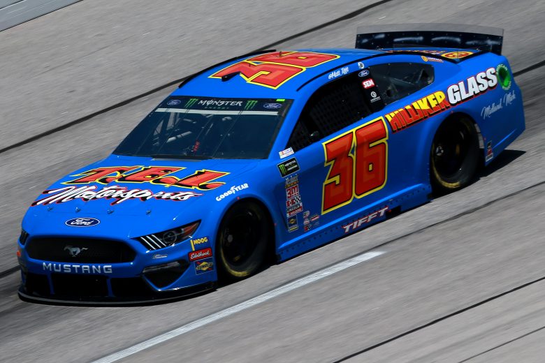 DARLINGTON, SOUTH CAROLINA - AUGUST 30: Matt Tifft, driver of the #36 Hilliker Glass/Surface Ford, practices for the Monster Energy NASCAR Cup Series Bojangles' Southern 500 at Darlington Raceway on August 30, 2019 in Darlington, South Carolina. (Photo by Sean Gardner/Getty Images) | Getty Images