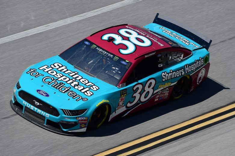 TALLADEGA, AL - APRIL 26: David Ragan, driver of the #38 Shriners Hospital for Children Ford, practices for the Monster Energy NASCAR Cup Series GEICO 500 at Talladega Superspeedway on April 26, 2019 in Talladega, Alabama. (Photo by Jared C. Tilton/Getty Images) | Getty Images
