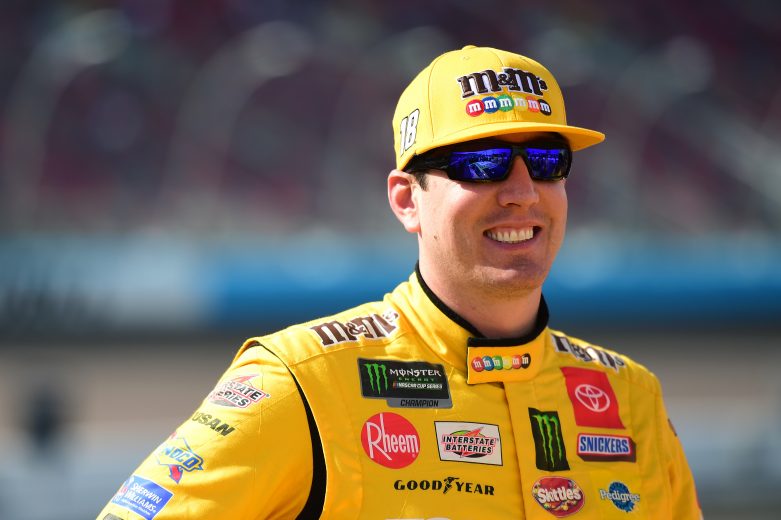 AVONDALE, ARIZONA - NOVEMBER 09: Kyle Busch, driver of the #18 M&M's Toyota, stands on the grid during qualifying for the Monster Energy NASCAR Cup Series Bluegreen Vacations 500 at ISM Raceway on November 09, 2019 in Avondale, Arizona. (Photo by Jared C. Tilton/Getty Images) | Getty Images