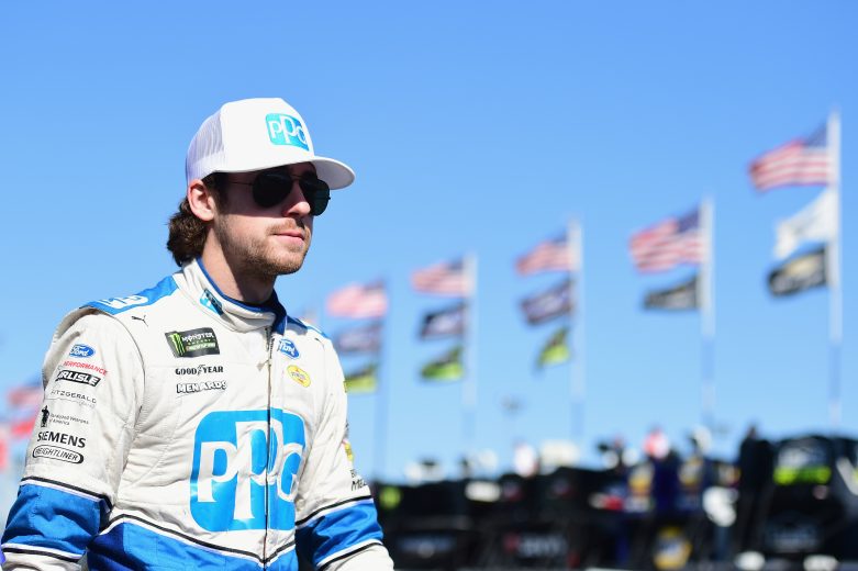 PHOENIX, AZ - NOVEMBER 09:  Ryan Blaney, driver of the #12 PPG Ford, walks through the garage area during practice for the Monster Energy NASCAR Cup Series Can-Am 500 at ISM Raceway on November 9, 2018 in Phoenix, Arizona.  (Photo by Jared C. Tilton/Getty Images) | Getty Images