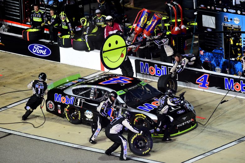 RICHMOND, VIRGINIA - SEPTEMBER 21: Kevin Harvick, driver of the #4 Mobil 1 Ford, pits during the Monster Energy NASCAR Cup Series Federated Auto Parts 400 at Richmond Raceway on September 21, 2019 in Richmond, Virginia. (Photo by Jared C. Tilton/Getty Images) | Getty Images
