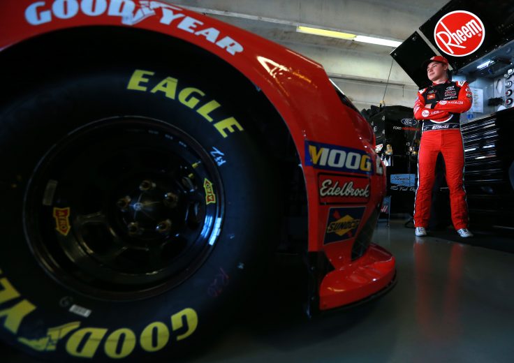 FORT WORTH, TEXAS - NOVEMBER 01: Christopher Bell, driver of the #20 Rheem Toyota, stands in the garage area during practice for the NASCAR Xfinity Series O'Reilly 300 at Texas Motor Speedway on November 01, 2019 in Fort Worth, Texas. (Photo by Sean Gardner/Getty Images) | Getty Images