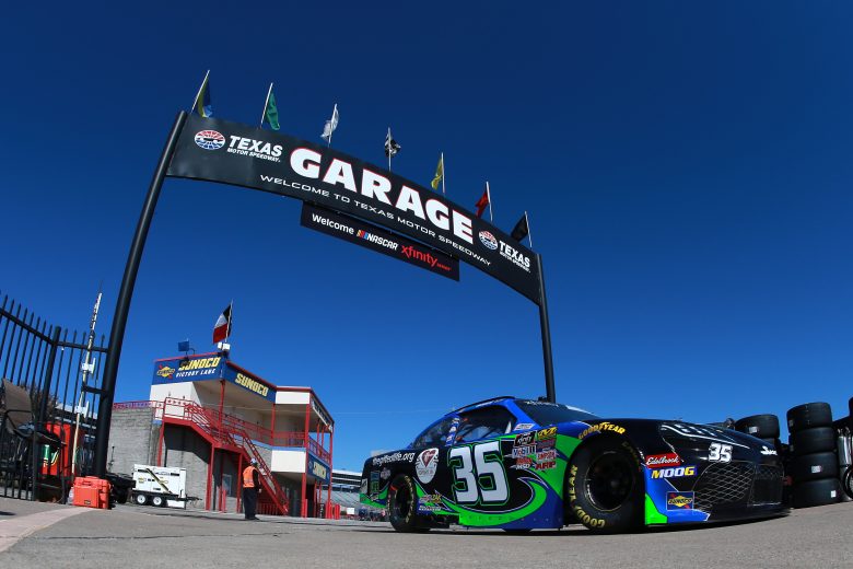 FORT WORTH, TEXAS - NOVEMBER 01: Joey Gase, driver of the #35 TheGiftedLife.org Toyota, drives through the garage area during practice for the NASCAR Xfinity Series O'Reilly 300 at Texas Motor Speedway on November 01, 2019 in Fort Worth, Texas. (Photo by Sean Gardner/Getty Images) | Getty Images
