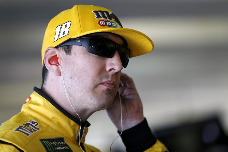 FORT WORTH, TEXAS - NOVEMBER 01: Kyle Busch, driver of the #18 M&M's Toyota, stands in the garage area during practice for the Monster Energy NASCAR Cup Series AAA Texas 500 at Texas Motor Speedway on November 01, 2019 in Fort Worth, Texas. (Photo by Jonathan Ferrey/Getty Images) | Getty Images