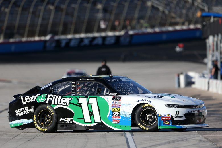 FORT WORTH, TEXAS - NOVEMBER 02: Justin Haley, driver of the #11 LeafFilter Gutter Protection Chevrolet, pulls to the garage following an on-track incident during the Salute to Veterans Qualifying Day Fueled by The Texas Lottery for the NASCAR Xfinity Series O'Reilly Auto Parts 300 at Texas Motor Speedway on November 02, 2019 in Fort Worth, Texas. (Photo by Brian Lawdermilk/Getty Images) | Getty Images