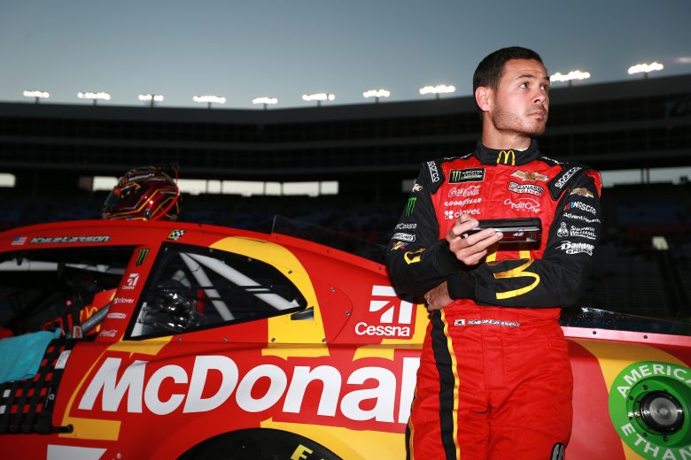 FORT WORTH, TEXAS - NOVEMBER 02: Kyle Larson, driver of the #42 McDonald's Chevrolet, stands on the grid during the Salute to Veterans Qualifying Day Fueled by The Texas Lottery for the Monster Energy NASCAR Cup Series AAA Texas 500 at Texas Motor Speedway on November 02, 2019 in Fort Worth, Texas. (Photo by Sean Gardner/Getty Images) | Getty Images