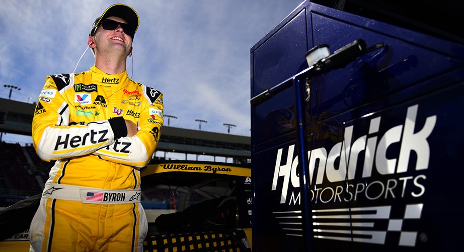 AVONDALE, ARIZONA - NOVEMBER 09: William Byron, driver of the #24 Hertz Chevrolet, stands on the grid during qualifying for the Monster Energy NASCAR Cup Series Bluegreen Vacations 500 at ISM Raceway on November 09, 2019 in Avondale, Arizona. (Photo by Jared C. Tilton/Getty Images) | Getty Images