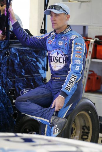 HOMESTEAD, FLORIDA - NOVEMBER 15: Kevin Harvick, driver of the #4 Busch Light Ford, waits in the garage during practice for the Monster Energy NASCAR Cup Series Ford EcoBoost 400 at Homestead-Miami Speedway on November 15, 2019 in Homestead, Florida. (Photo by Jonathan Ferrey/Getty Images) | Getty Images