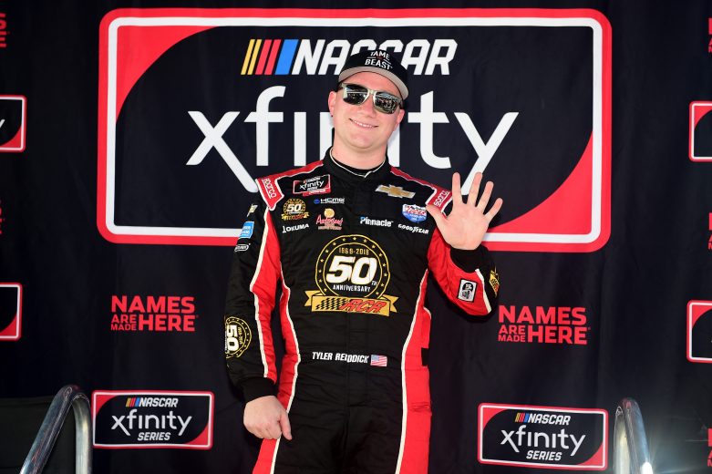 HOMESTEAD, FLORIDA - NOVEMBER 16: Tyler Reddick, driver of the #2 Tame the Beast Chevrolet, posted the quickest lap during qualifying and will start on the pole for the NASCAR Xfinity Series Ford EcoBoost 300 at Homestead-Miami Speedway on November 16, 2019 in Homestead, Florida. (Photo by Jared C. Tilton/Getty Images) | Getty Images