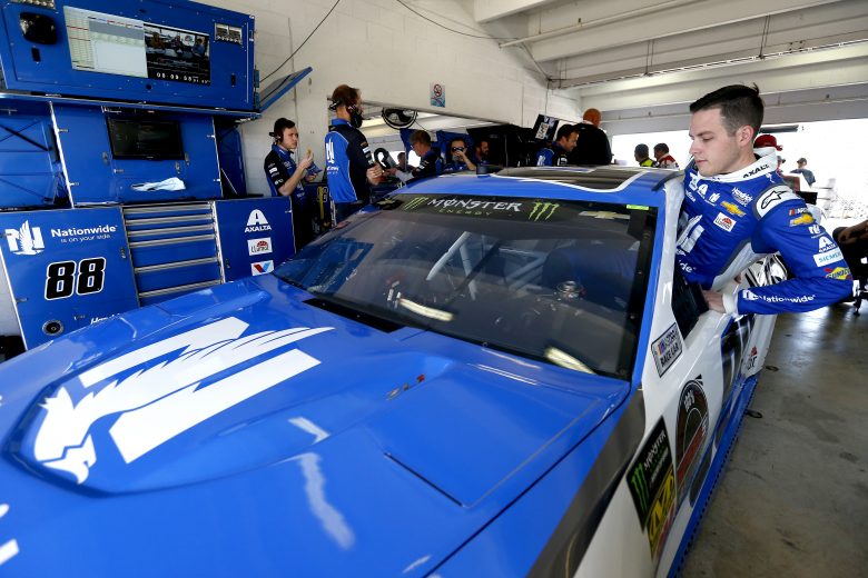 HOMESTEAD, FLORIDA - NOVEMBER 16: Alex Bowman, driver of the #88 Nationwide Chevrolet, prepares during practice for the Monster Energy NASCAR Cup Series Ford EcoBoost 400 at Homestead-Miami Speedway on November 16, 2019 in Homestead, Florida. (Photo by Jonathan Ferrey/Getty Images) | Getty Images