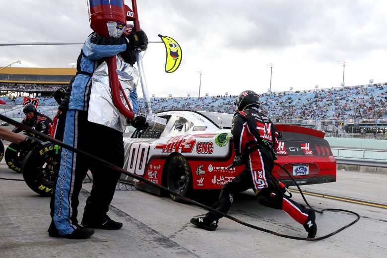 HOMESTEAD, FLORIDA - NOVEMBER 16: Cole Custer, driver of the #00 Haas Automation Ford,  pits during the NASCAR Xfinity Series Ford EcoBoost 300 at Homestead-Miami Speedway on November 16, 2019 in Homestead, Florida. (Photo by Jonathan Ferrey/Getty Images) | Getty Images