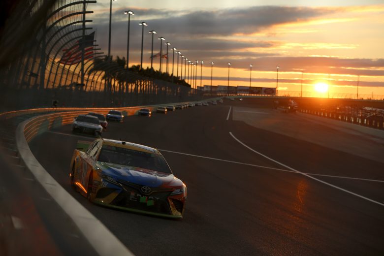 HOMESTEAD, FLORIDA - NOVEMBER 17: Kyle Busch, driver of the #18 M&M's Toyota, drives during the Monster Energy NASCAR Cup Series Ford EcoBoost 400 at Homestead Speedway on November 17, 2019 in Homestead, Florida. (Photo by Jonathan Ferrey/Getty Images) | Getty Images