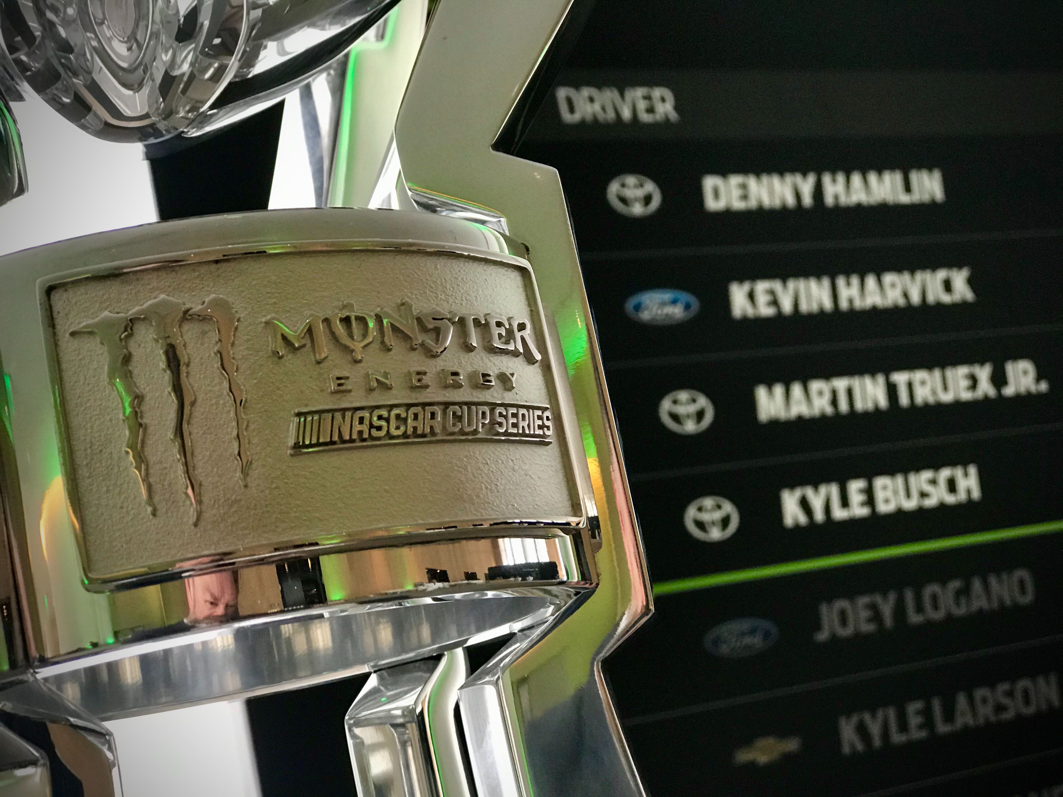 The Monster Energy Series trophy at Championship 4 Media Day