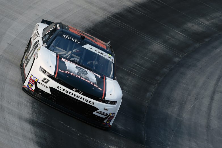 BRISTOL, TENNESSEE - AUGUST 15: John Hunter Nemechek, driver of the #23 Midnight Moon Moonshine Chevrolet, practices for the NASCAR Xfinity Series Food City 300 at Bristol Motor Speedway on August 15, 2019 in Bristol, Tennessee. (Photo by Jared C. Tilton/Getty Images) | Getty Images