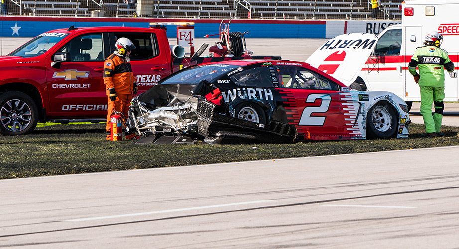 Brad Keselowski Wreck Texas
