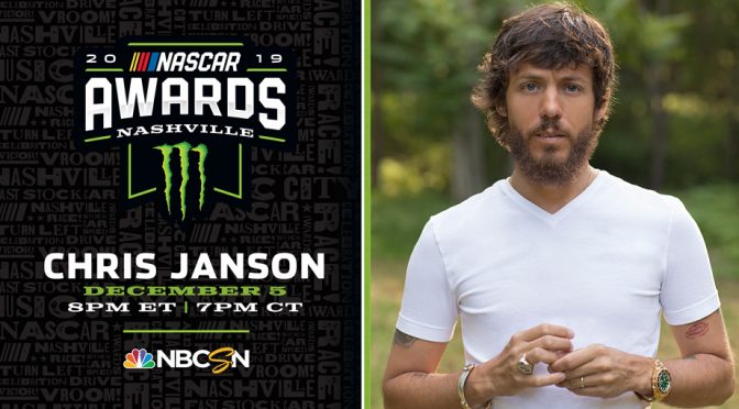 Chris Janson to perform at NASCAR Awards