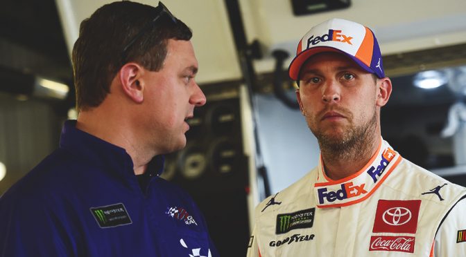 Featured image for How Hamlin found strength in Gabehart, Gibbs on road to Championship 4
