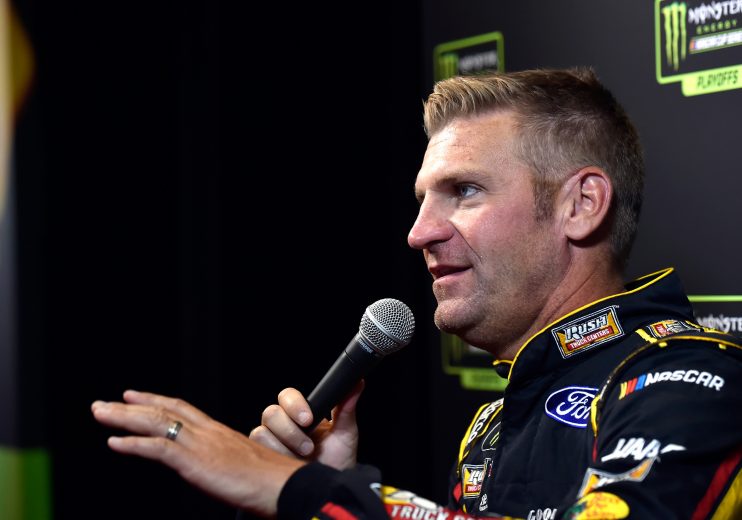 LAS VEGAS, NV - SEPTEMBER 13:  Clint Bowyer, driver of the #14 Mobil 1/Rush Truck Centers Ford speaks with the media during the Monster Energy NASCAR Cup Series Playoffs Media Day at the South Point Hotel & Casino on September 13, 2018 in Las Vegas, Nevada.  (Photo by David Becker/Getty Images) | Getty Images