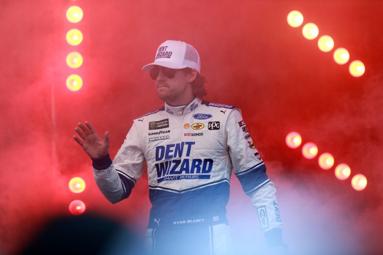 BRISTOL, TENNESSEE - AUGUST 17: Ryan Blaney, driver of the #12 Dent Wizard Ford, is introduced prior to the Monster Energy NASCAR Cup Series Bass Pro Shops NRA Night Race at Bristol Motor Speedway on August 17, 2019 in Bristol, Tennessee. (Photo by Sean Gardner/Getty Images) | Getty Images