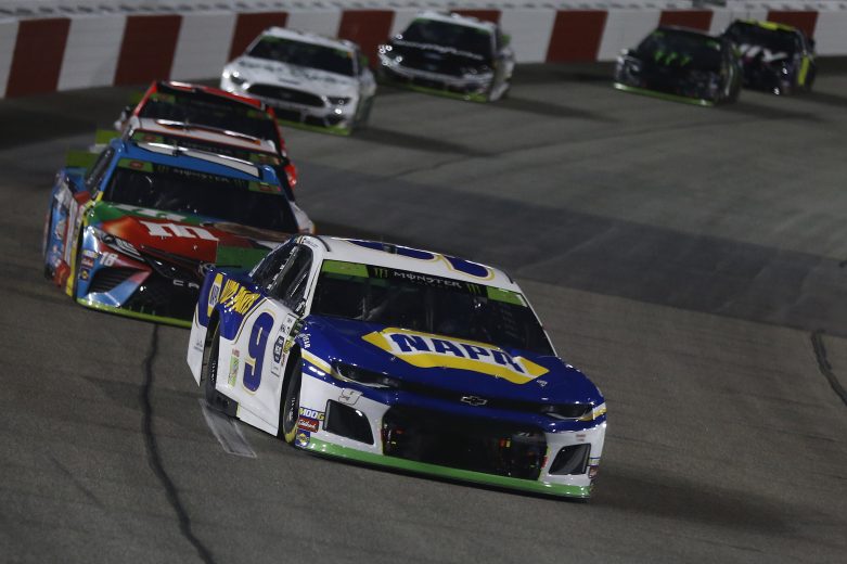 RICHMOND, VIRGINIA - SEPTEMBER 21: Chase Elliott, driver of the #9 NAPA Chevrolet, leads a pack of cars during the Monster Energy NASCAR Cup Series Federated Auto Parts 400 at Richmond Raceway on September 21, 2019 in Richmond, Virginia. (Photo by Jared C. Tilton/Getty Images) | Getty Images