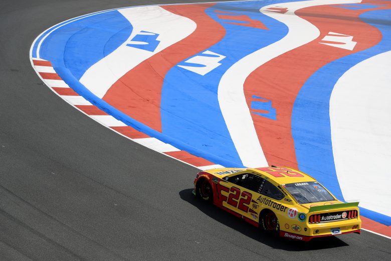CHARLOTTE, NORTH CAROLINA - SEPTEMBER 27: Joey Logano, driver of the #22 Shell Pennzoil/Autotrader Ford, practices for the Monster Energy NASCAR Cup Series Bank of America ROVAL 400 at Charlotte Motor Speedway on September 27, 2019 in Charlotte, North Carolina. (Photo by Streeter Lecka/Getty Images) | Getty Images