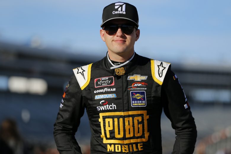 FORT WORTH, TEXAS - NOVEMBER 02: Noah Gragson, driver of the #9 Cessna/Southern Tire Mart Chevrolet, walks on the grid during the Salute to Veterans Qualifying Day Fueled by The Texas Lottery for the NASCAR Xfinity Series O'Reilly Auto Parts 300 at Texas Motor Speedway on November 02, 2019 in Fort Worth, Texas. (Photo by Jonathan Ferrey/Getty Images) | Getty Images
