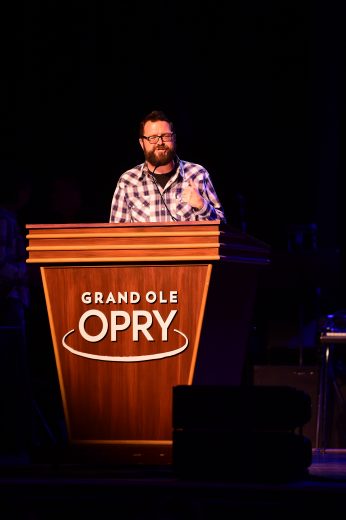 NASHVILLE, TENNESSEE - DECEMBER 03: Rutledge Wood speaks during the NASCAR Night At The Opry Hosted By PNC Bank at Ryman Auditorium on December 03, 2019 in Nashville, Tennessee. (Photo by Jared C. Tilton/Getty Images) | Getty Images