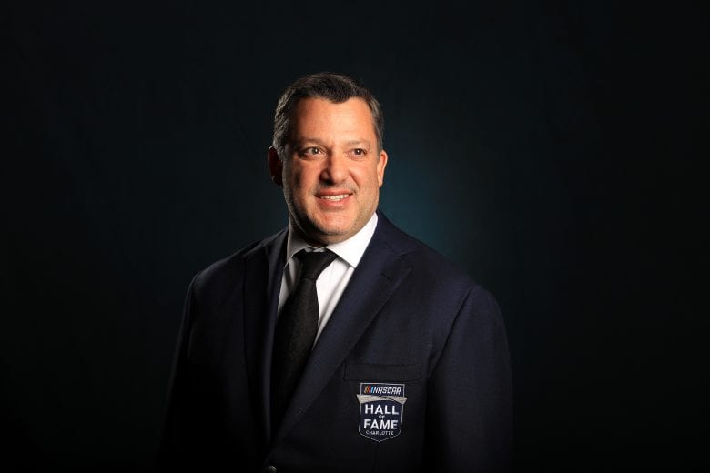 CHARLOTTE, NORTH CAROLINA - JANUARY 31: 2020 NASCAR Hall of Fame Inductee, Tony Stewart, poses for a portrait during the 2020 NASCAR Hall of Fame Induction Ceremony at the Charlotte Convention Center on January 31, 2020 in Charlotte, North Carolina. (Photo by Streeter Lecka/Getty Images) | Getty Images