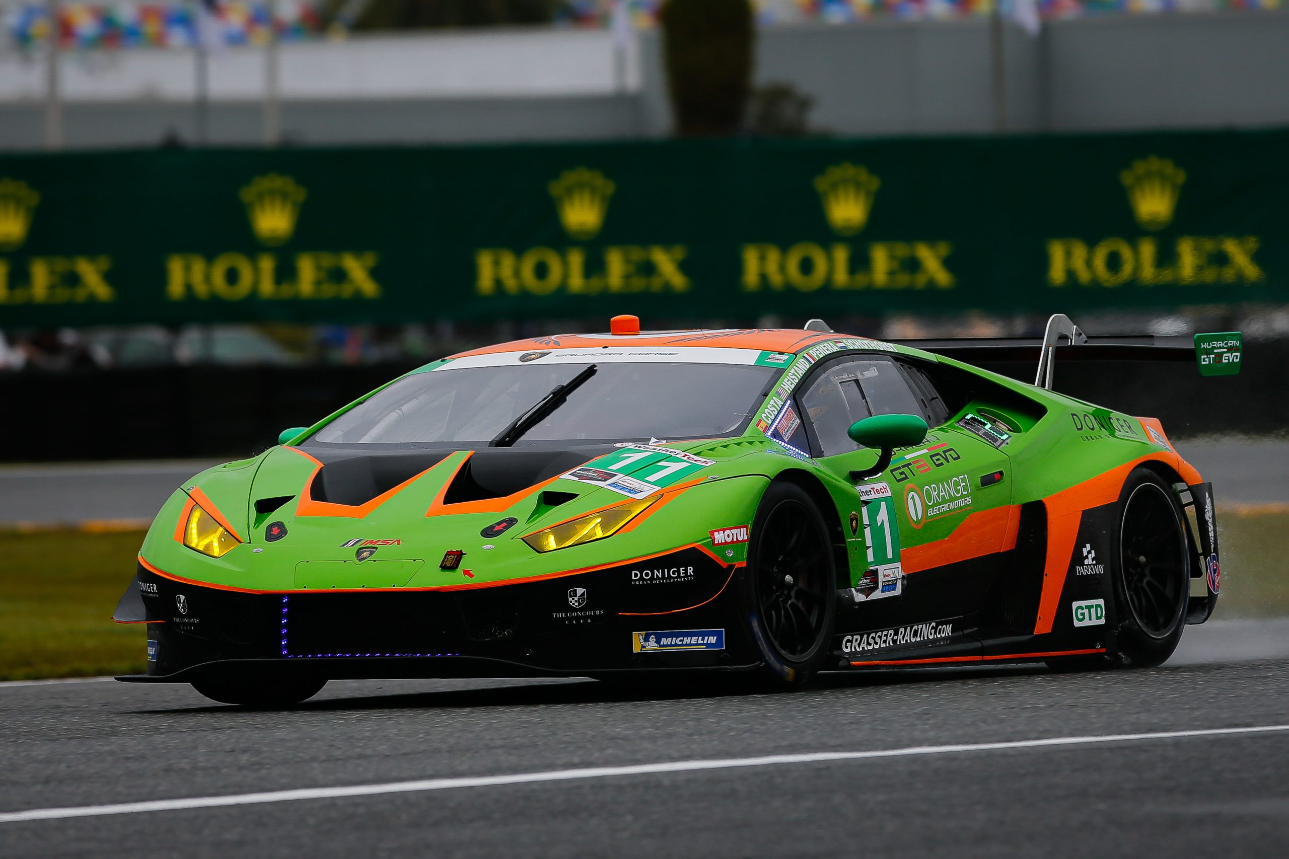 #11 GRT Grasser Racing Team Lamborghini Huracan GT3, GTD: Richard Heistand, Steijn Schothorst, Albert Costa, Franck Perera
