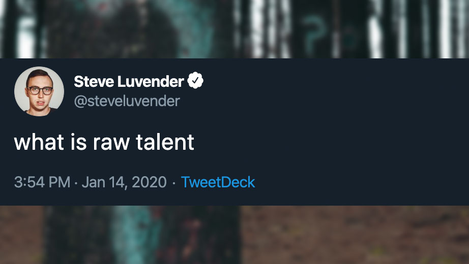 2020 Jan 16 Steveluvender Raw Talent 2