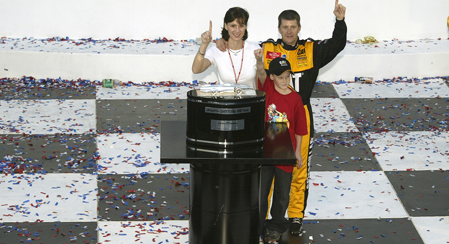 Ward Burton and family after 2002 Daytona 500