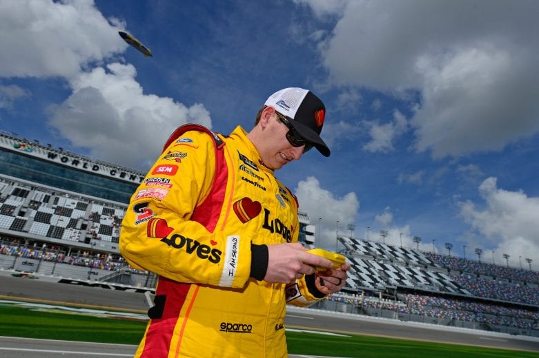 DAYTONA BEACH, FL - FEBRUARY 11:  Michael McDowell, driver of the #34 Love's Travel Stops Ford, stands by his car during qualifying for the Monster Energy NASCAR Cup Series Daytona 500 at Daytona International Speedway on February 11, 2018 in Daytona Beach, Florida.  (Photo by Robert Laberge/Getty Images) | Getty Images