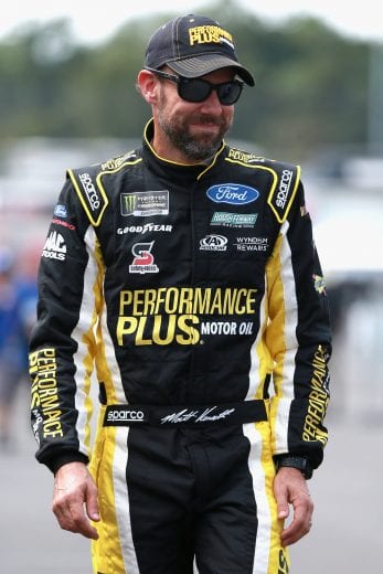 RICHMOND, VA - SEPTEMBER 21: Matt Kenseth, driver of the #6 Performance Plus Motor Oil Ford, walks in the garage area during practice for the Monster Energy NASCAR Cup Series Federated Auto Parts 400 at Richmond Raceway on September 21, 2018 in Richmond, Virginia. (Photo by Sean Gardner/Getty Images) | Getty Images