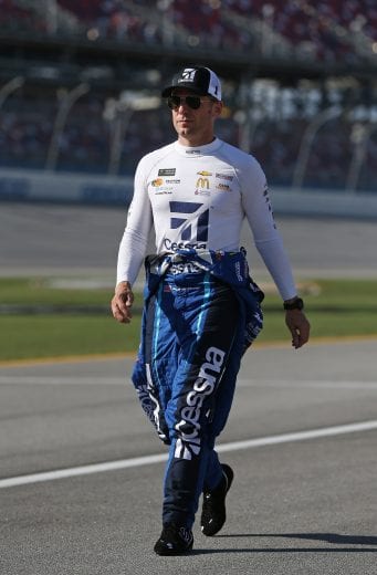 TALLADEGA, AL - OCTOBER 13: Jamie McMurray, driver of the #1 Winter Park Construction/Arctic Cat Chevrolet, walks to his car during qualifying for the Monster Energy NASCAR Cup Series 1000Bulbs.com 500 at Talladega Superspeedway on October 13, 2018 in Talladega, Alabama. (Photo by Matt Sullivan/Getty Images) | Getty Images