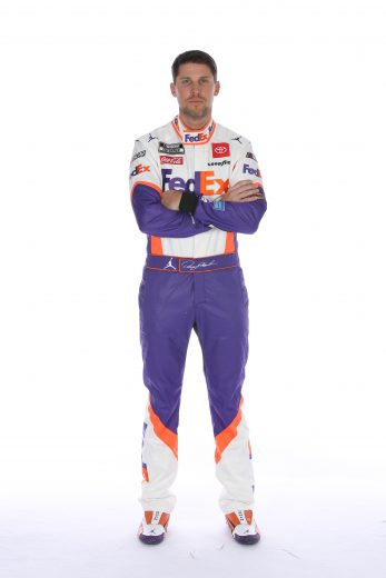 CHARLOTTE, NORTH CAROLINA - JANUARY 29: Denny Hamlin poses for a photo during NASCAR Production Days at Charlotte Convention Center on January 29, 2020 in Charlotte, North Carolina. (Photo by Chris Graythen/Getty Images) | Getty Images