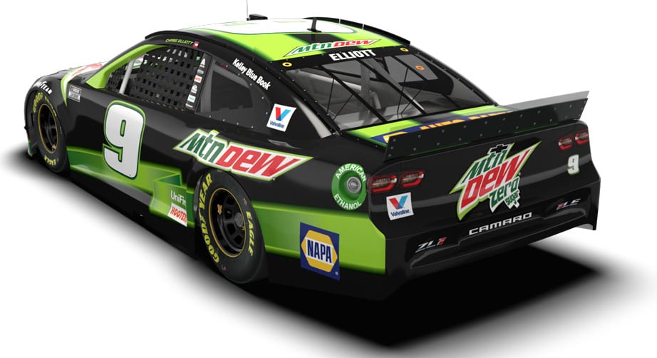 Chase Elliott Busch Clash Paint Scheme