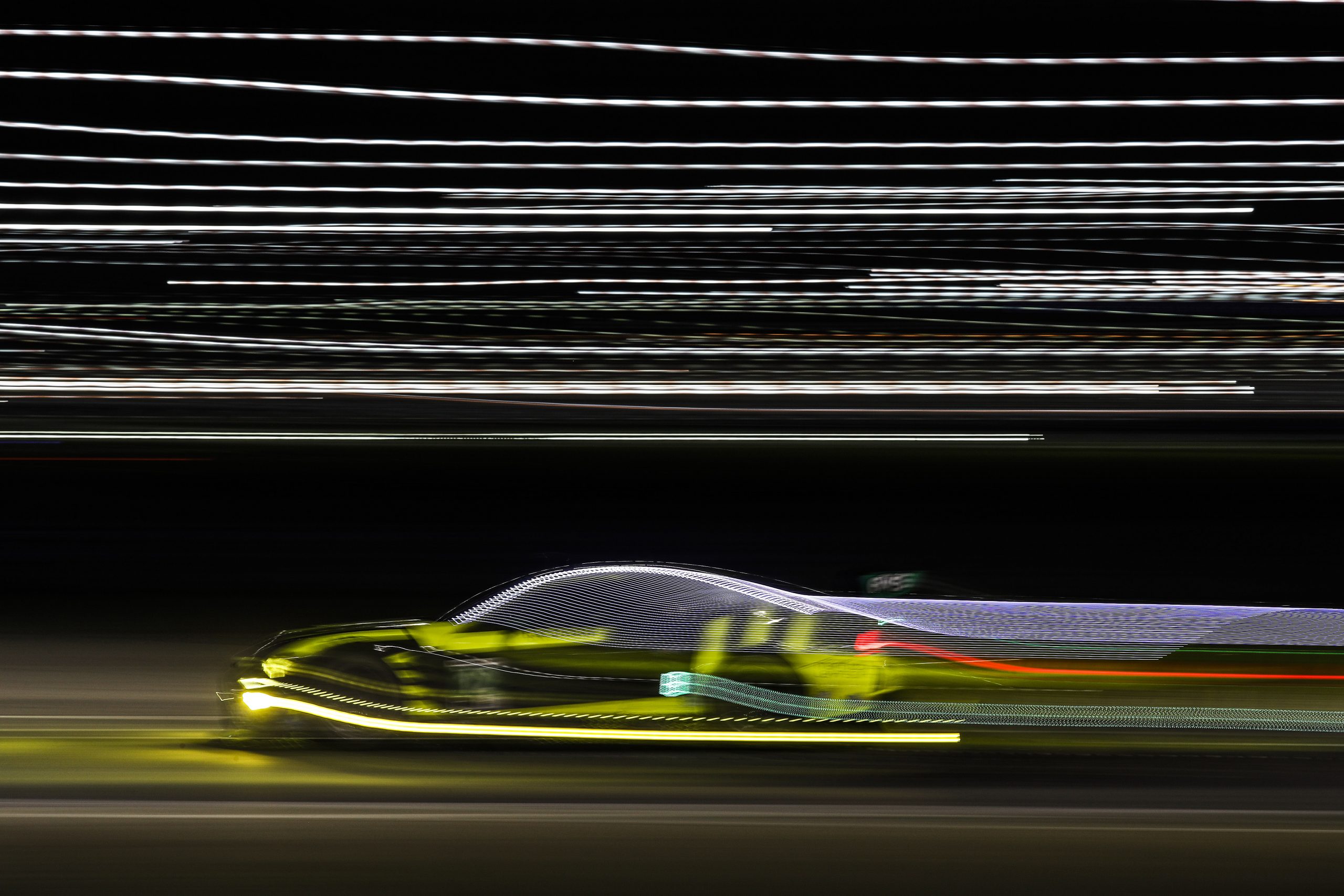 #14 AIM Vasser Sullivan Lexus RC-F GT3, GTD: Parker Chase, Jack Hawksworth, Michael De Quesada, Kyle Busch, #12 AIM Vasser Sullivan Lexus RC-F GT3, GTD: Frankie Montecalvo, Townsend Bell, Shane van Gisbergen, Aaron Telitz