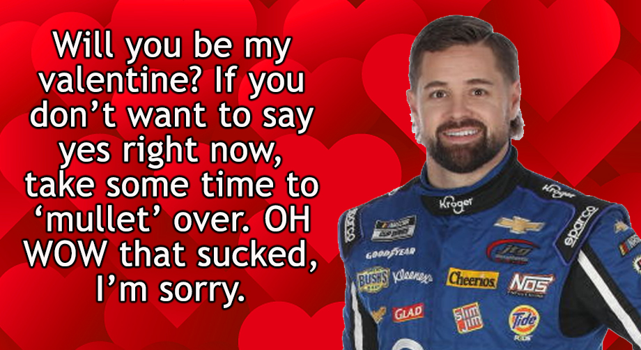  nascarcasm NASCAR Valentines For Your Sweetie NASCAR