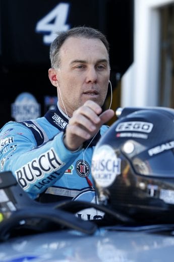 DAYTONA BEACH, FLORIDA - FEBRUARY 08: Kevin Harvick, driver of the #4 Busch Light IT4BUSCH Ford, stands in the garage area during practice for the NASCAR Cup Series Busch Clash at Daytona International Speedway on February 08, 2020 in Daytona Beach, Florida. (Photo by Brian Lawdermilk/Getty Images) | Getty Images