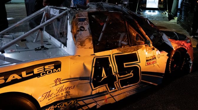Featured Image for Gander Trucks rookie Ty Majeski goes for wild ride on roof in Daytona opener