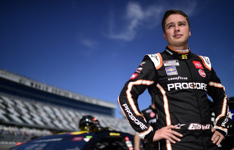 DAYTONA BEACH, FLORIDA - FEBRUARY 09: Christopher Bell, driver of the #95 Procore Toyota, stands on the grid during qualifying for the NASCAR Cup Series 62nd Annual Daytona 500 at Daytona International Speedway on February 09, 2020 in Daytona Beach, Florida. (Photo by Jared C. Tilton/Getty Images) | Getty Images