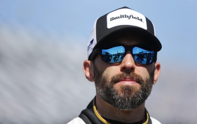 DAYTONA BEACH, FLORIDA - FEBRUARY 09: Aric Almirola, driver of the #10 Smithfield Ford, walks through the garage area during practice for the NASCAR Cup Series 62nd Annual Daytona 500 at Daytona International Speedway on February 08, 2020 in Daytona Beach, Florida. (Photo by Brian Lawdermilk/Getty Images) | Getty Images