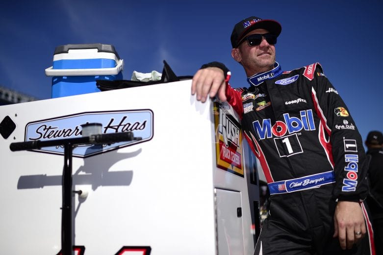 DAYTONA BEACH, FLORIDA - FEBRUARY 09: Clint Bowyer, driver of the #14 Rush/Mobil 1 Ford, stands on the grid during qualifying for the NASCAR Cup Series 62nd Annual Daytona 500 at Daytona International Speedway on February 09, 2020 in Daytona Beach, Florida. (Photo by Jared C. Tilton/Getty Images) | Getty Images